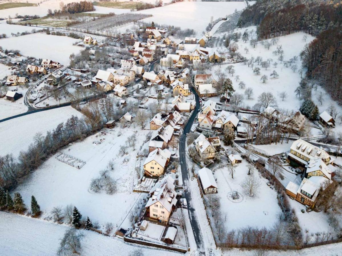 Ferienwohnung Koppelblick Pfarrweisach Buitenkant foto